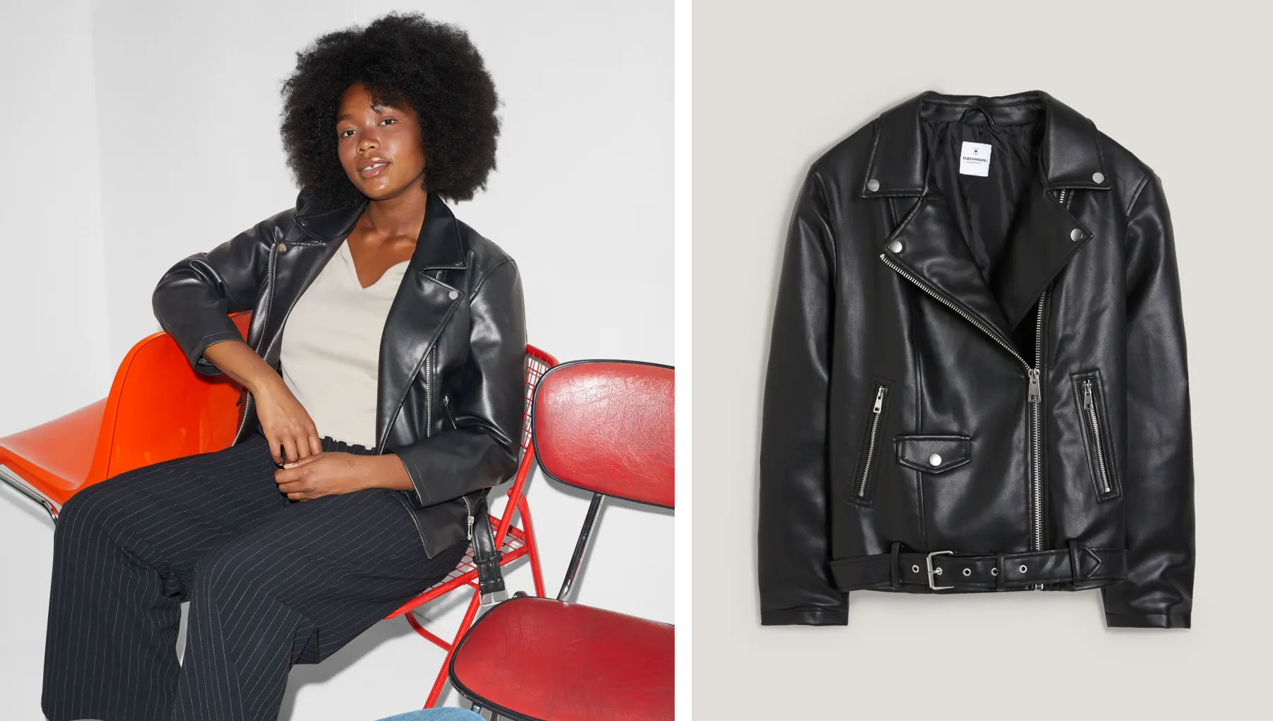 Trend-Teil im Herbst: Diese Lederjacke von C&A ist perfekt für große Größen  - gofeminin