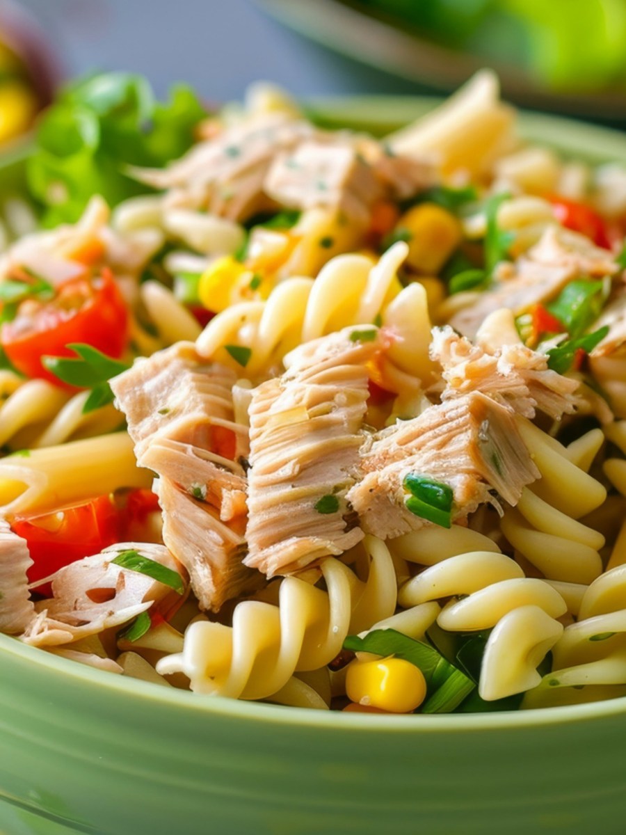 Neuer Grillfavorit: Der beste Thunfisch-Nudelsalat – ohne Mayo, voller Geschmack!