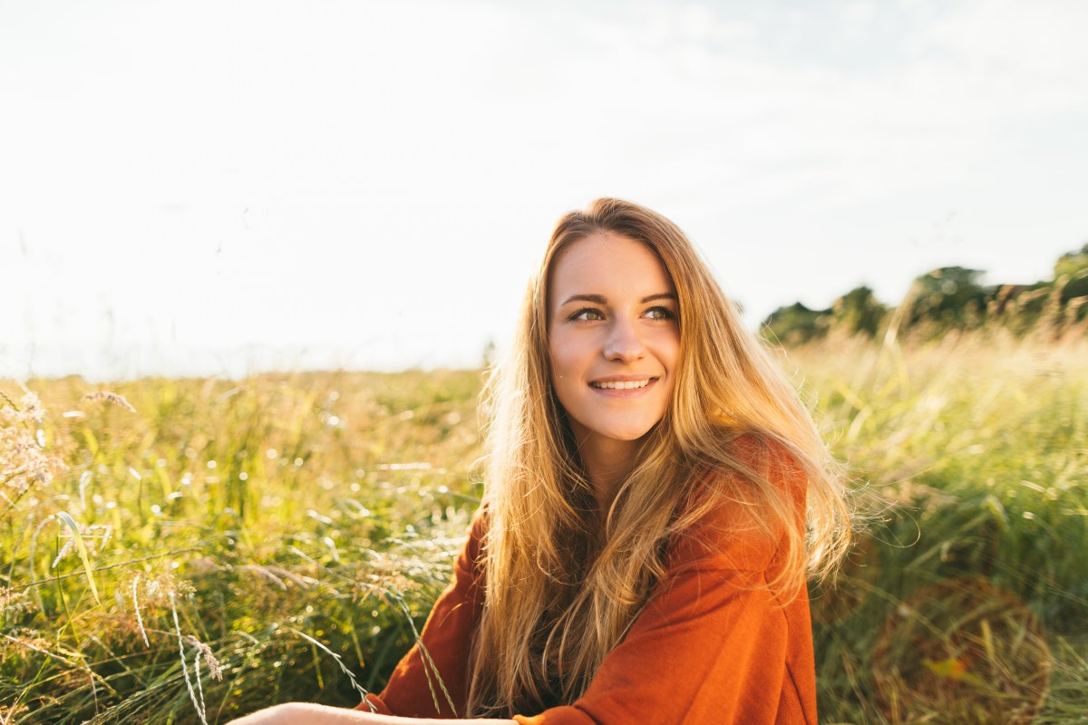 Frau in der Natur