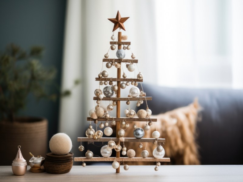 DIY Tannenbaum aus Holz