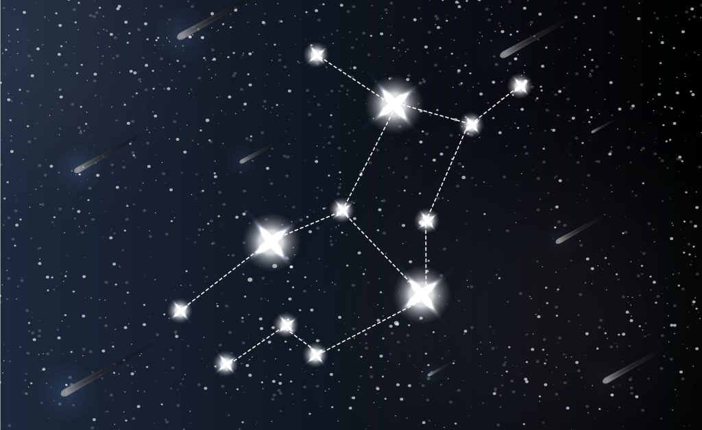 Sternbild des Sternzeichen Jungfrau