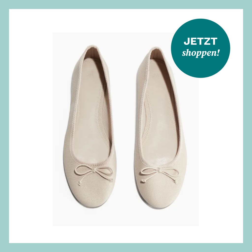 Beigefarbene Ballerinas von H&M