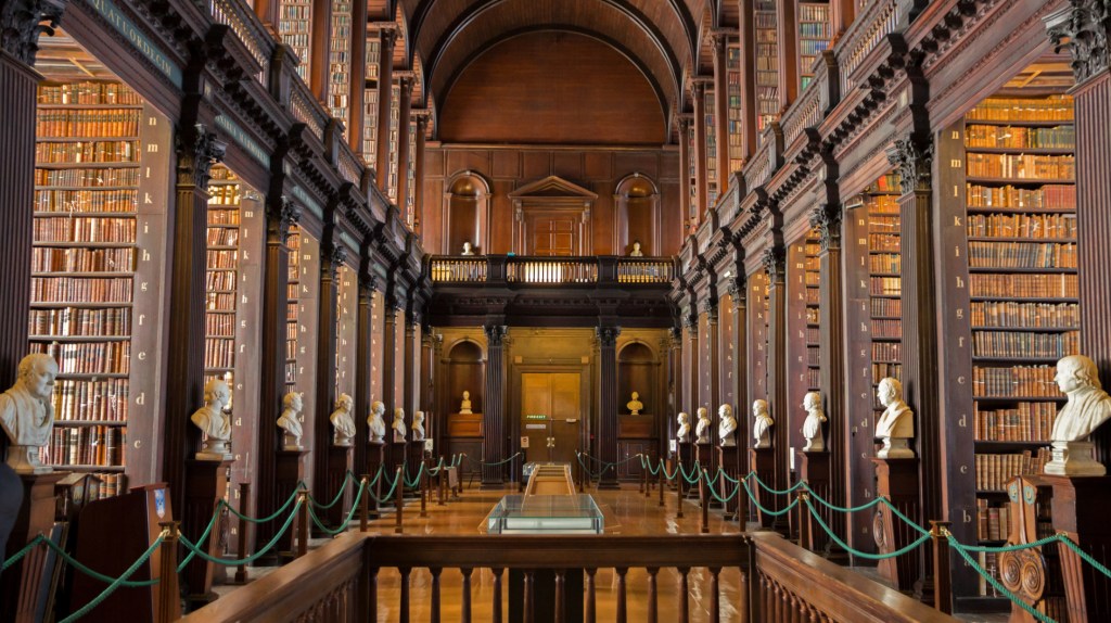 Die Trinity College Library von Dublin.