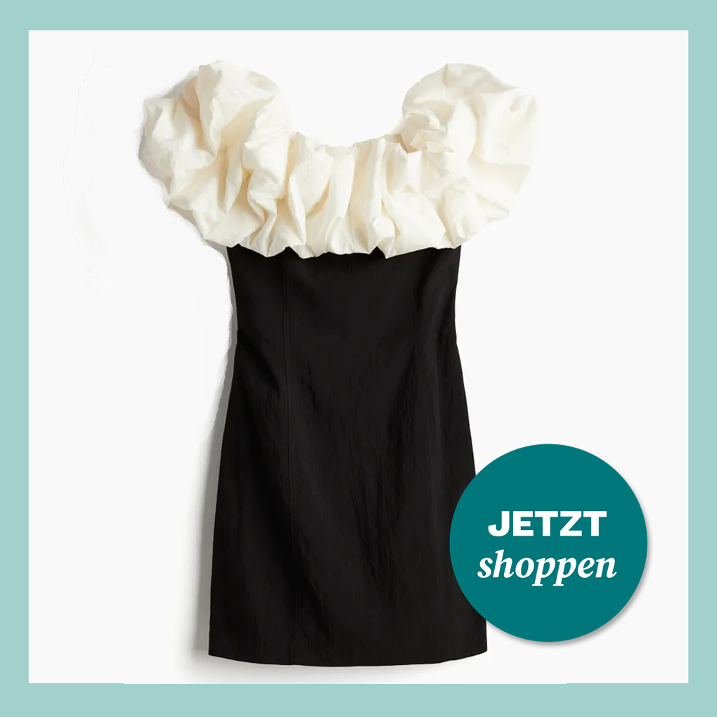 H&M Kleid schwarz weiß