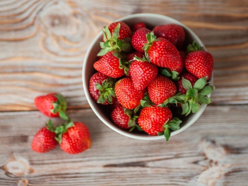 Erdbeeren in einer Schüssel