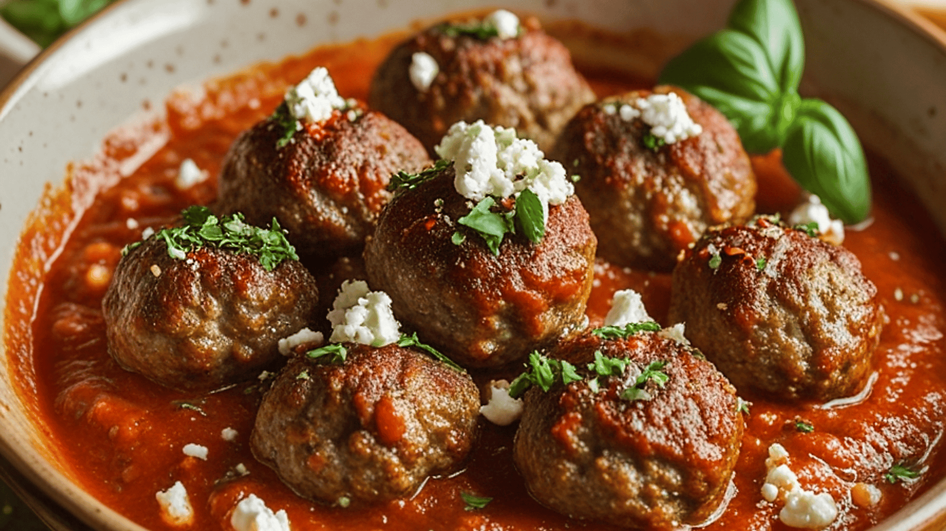 Low Carb &amp; mediterran: Saftige Feta-Hackbällchen in Tomatensauce ...