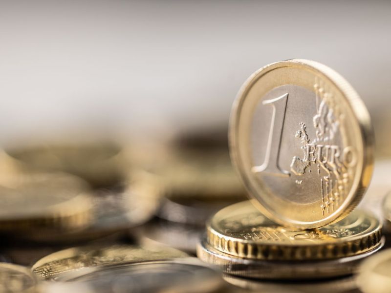 Ein Haufen Euro-Münzen