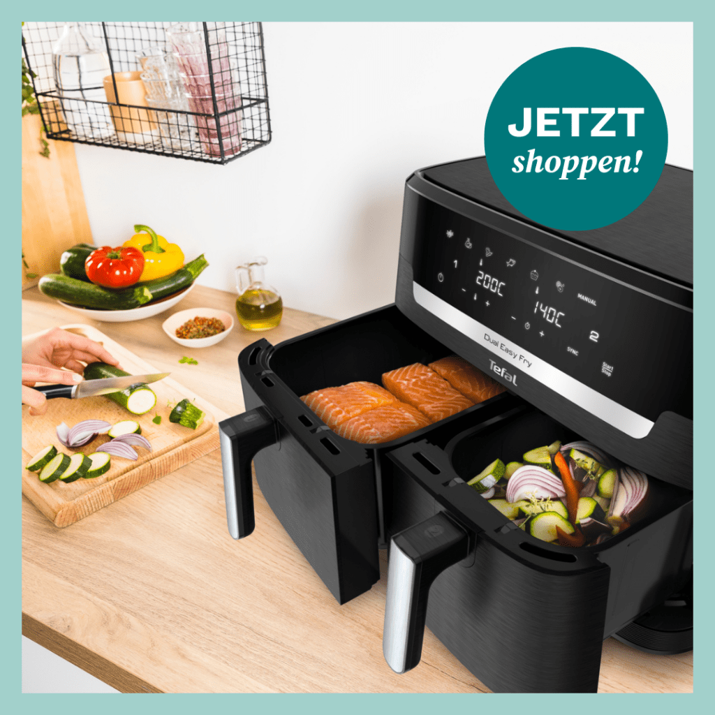 Eine Heißluftfritteuse von Tefal.