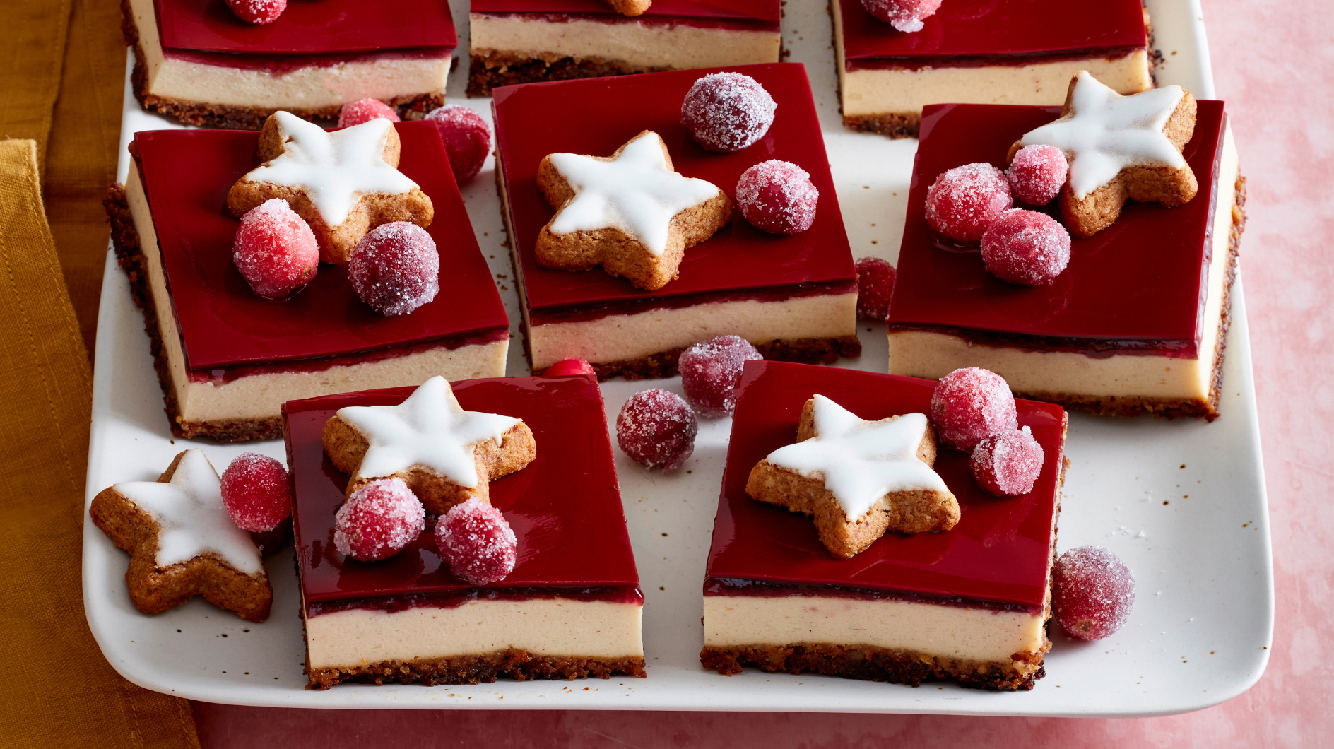 Käsekuchen mal anders: Diese Glühwein-Schnitten sind ein Wintertraum