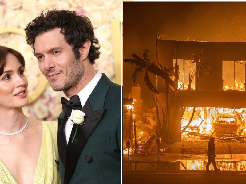Leighton Meester, Adam Brody und ein brennendes Haus in Los Angeles