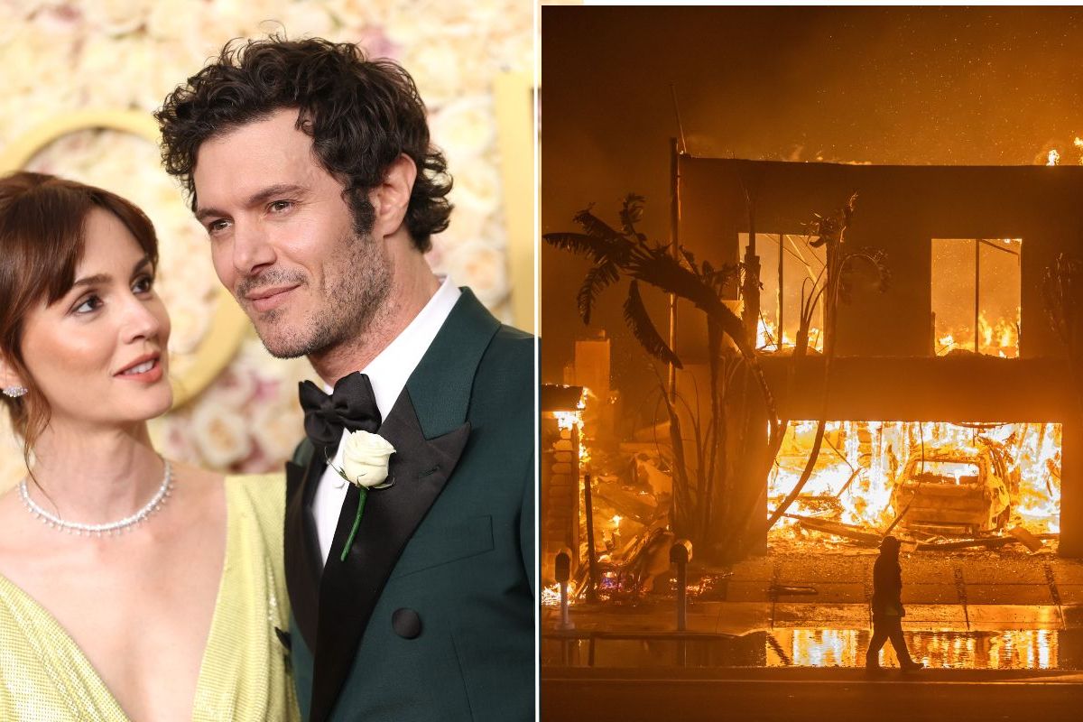 Leighton Meester, Adam Brody und ein brennendes Haus in Los Angeles