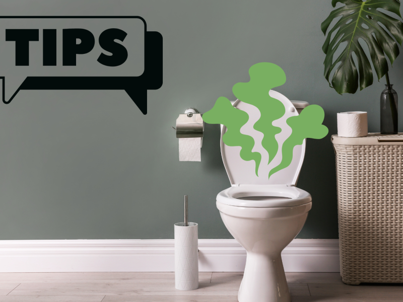 Eine Toilette im Badezimmer