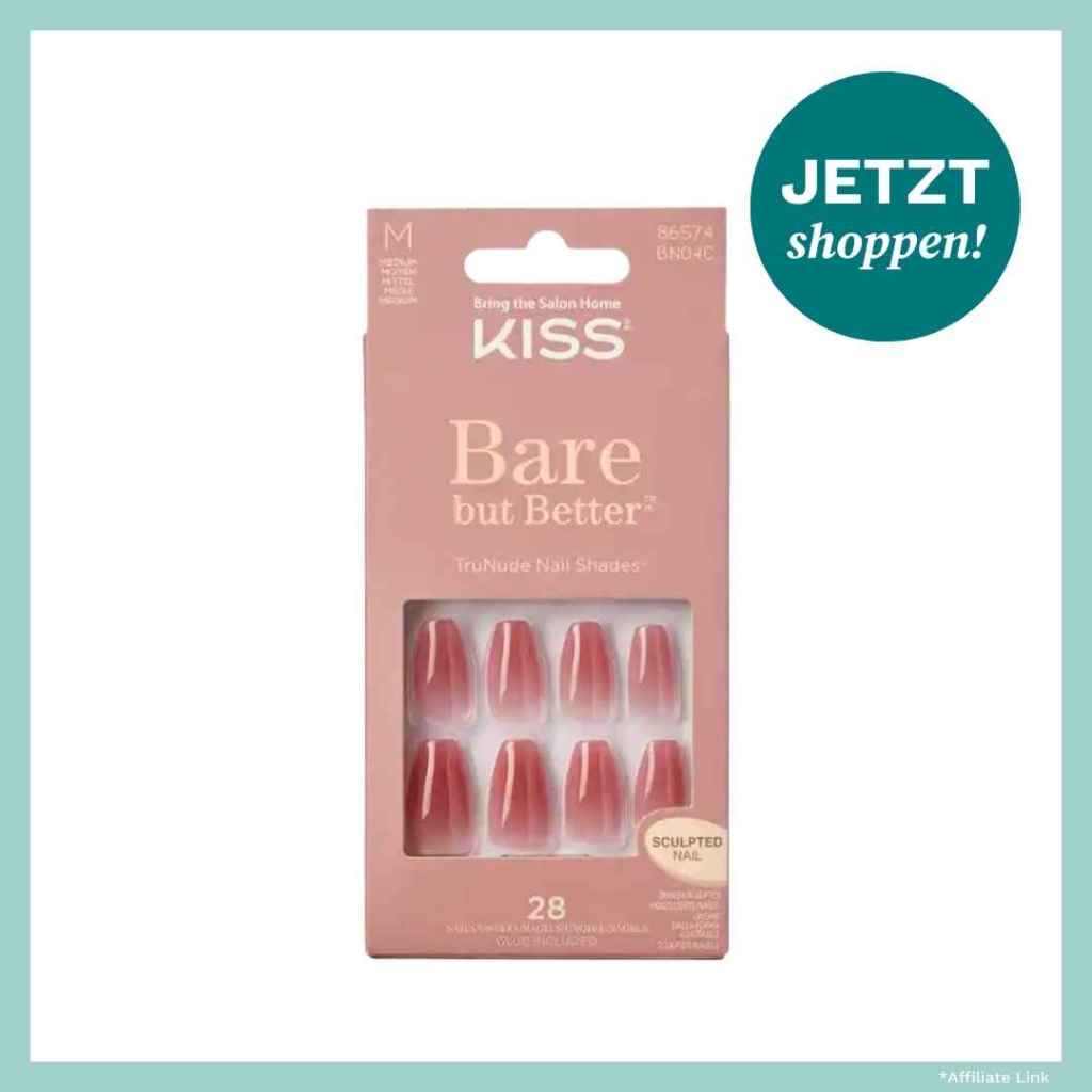 Press-on-nails von kiss in einem Nudeton